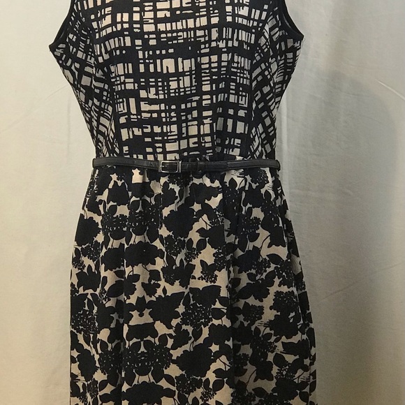 Gabby Skye Tan/Black Mixed Print Dress - Picture 6 of 16